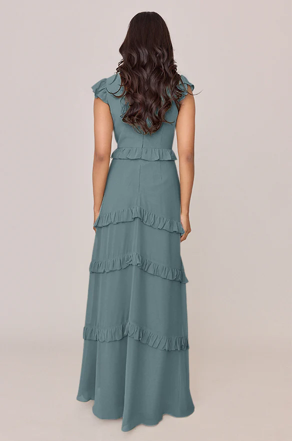 Amelia Chiffon Dress | Made To Order - Image 36