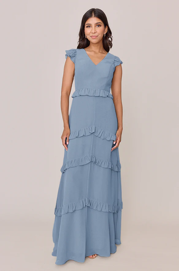 Amelia Chiffon Dress | Made To Order - Image 39