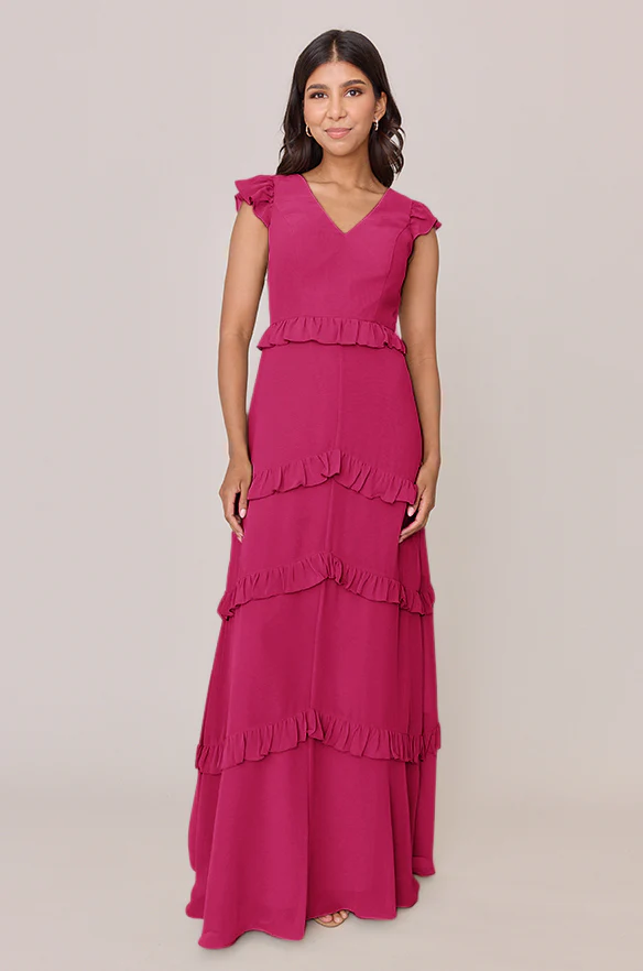 Amelia Chiffon Dress | Made To Order - Image 41