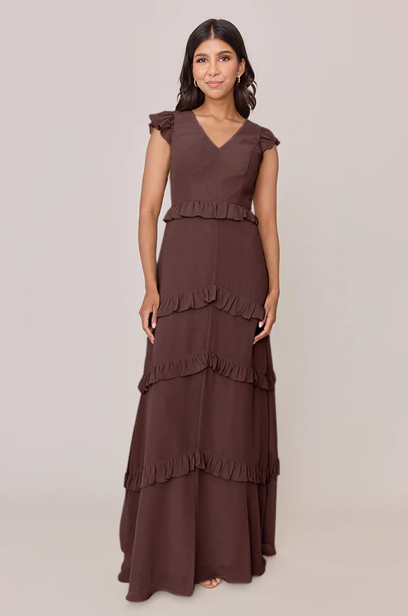 Amelia Chiffon Dress | Made To Order - Image 49