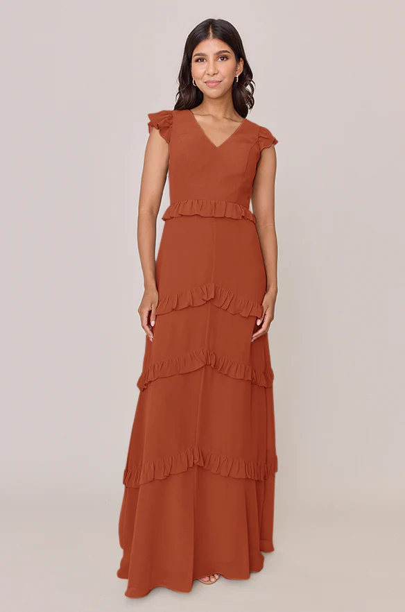 Amelia Chiffon Dress | Made To Order - Image 81