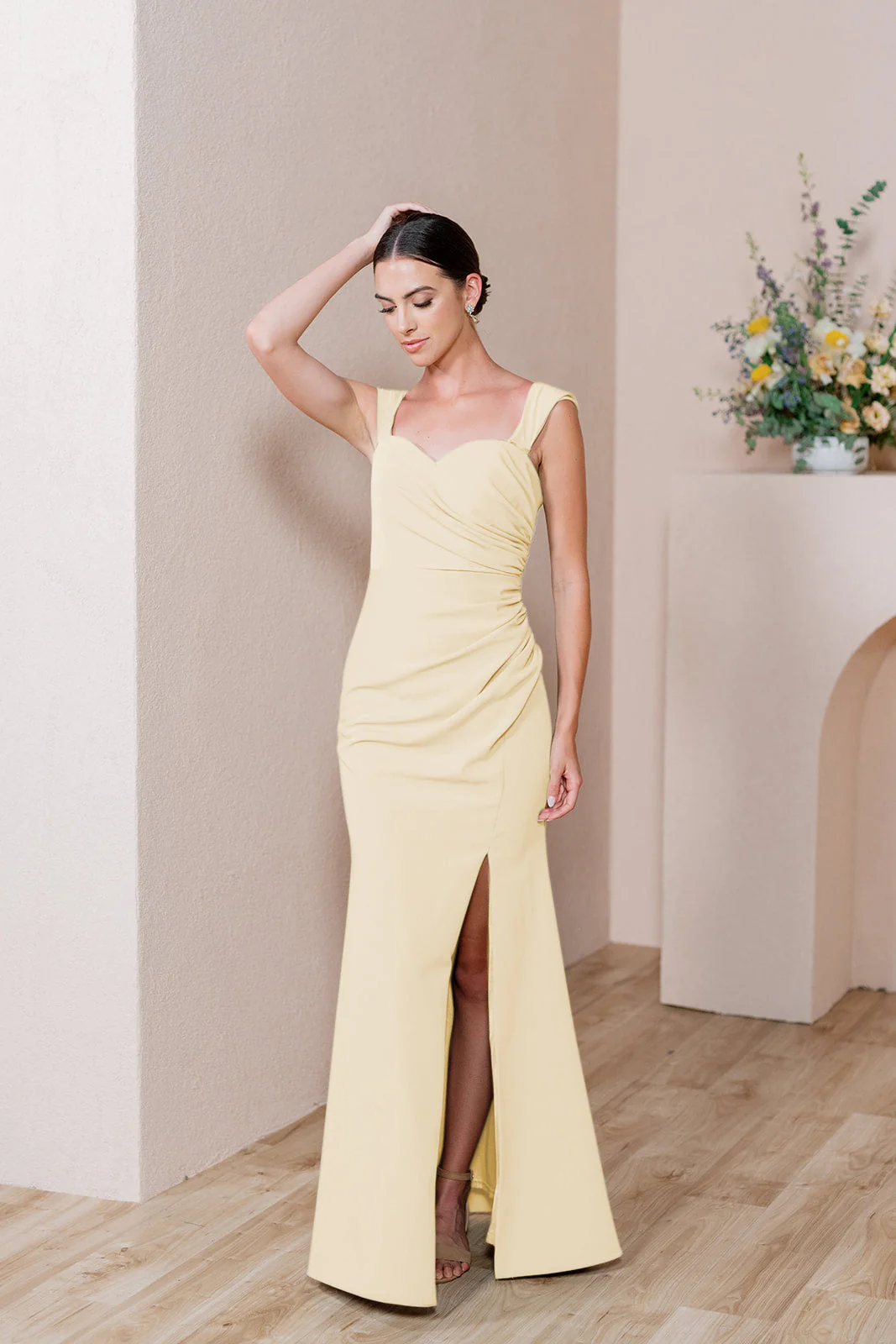 Ariel Convertible Crepe Dress | Made To Order - Image 179