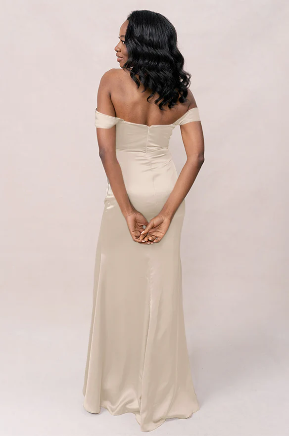 Ariel Convertible Satin Dress | Made To Order - Image 100