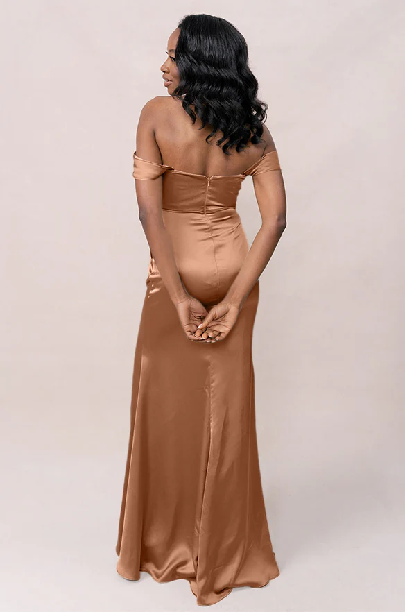 Ariel Convertible Satin Dress | Made To Order - Image 102