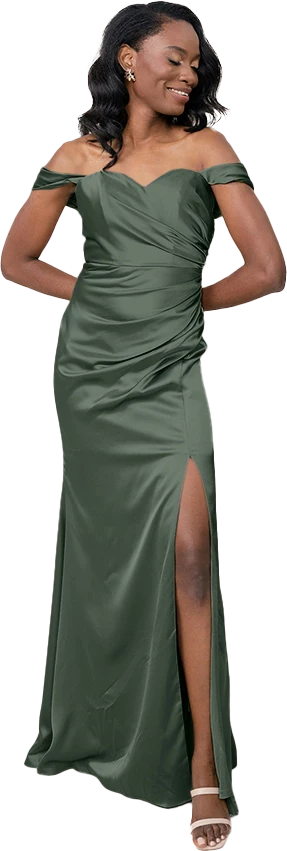 Ariel Convertible Satin Dress | Made To Order - Image 113