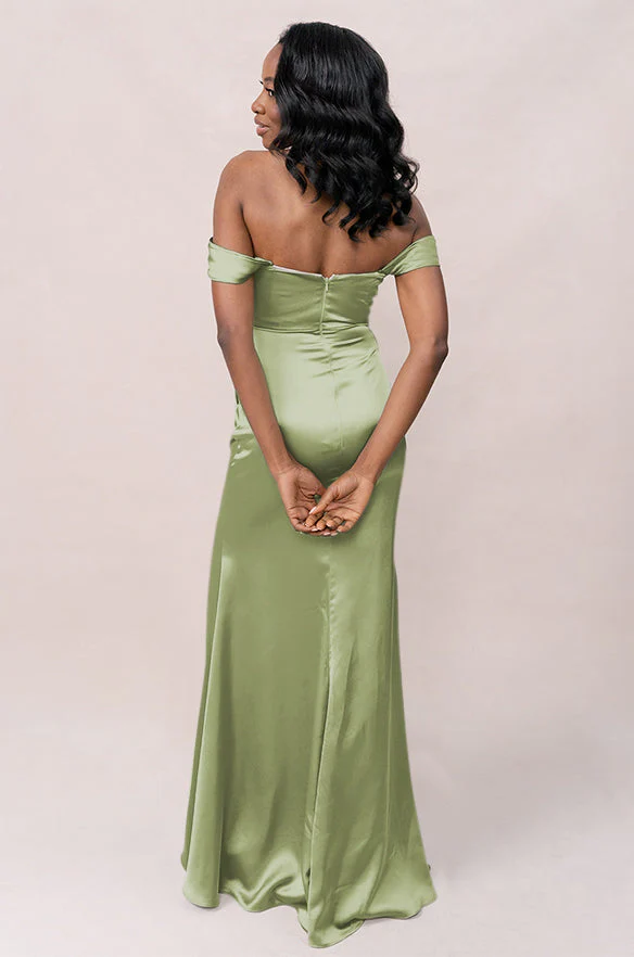 Ariel Convertible Satin Dress | Made To Order - Image 147