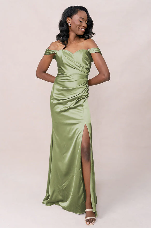 Ariel Convertible Satin Dress | Made To Order - Image 148