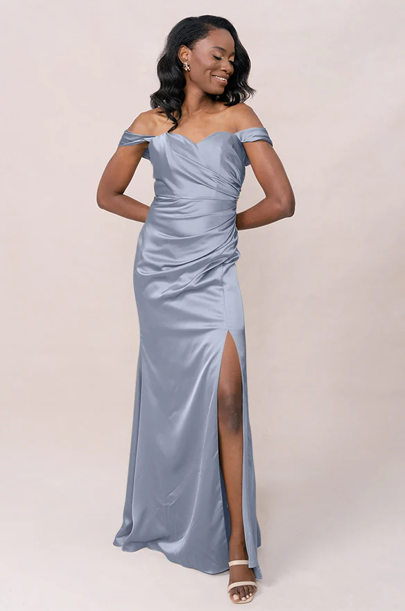 Ariel Convertible Satin Dress | Made To Order - Image 25