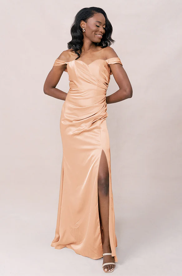 Ariel Convertible Satin Dress | Made To Order - Image 38