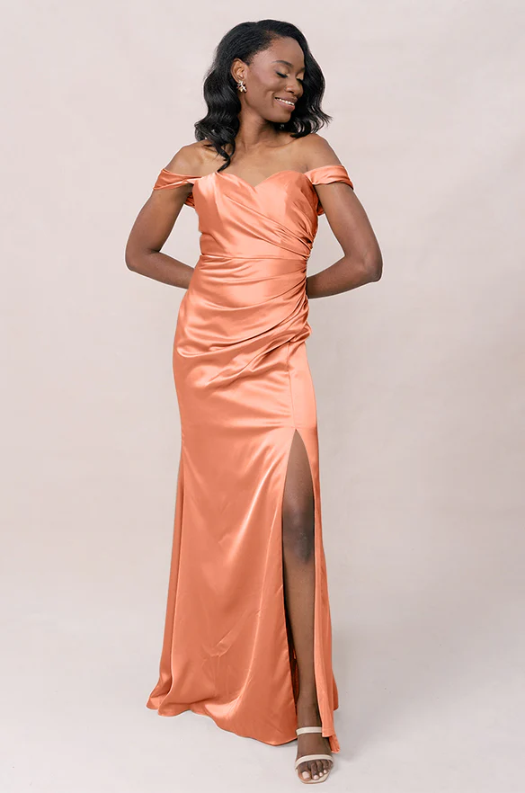 Ariel Convertible Satin Dress | Made To Order - Image 40