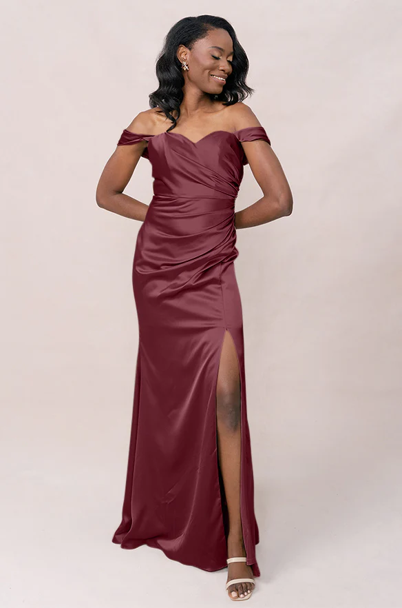 Ariel Convertible Satin Dress | Made To Order - Image 51
