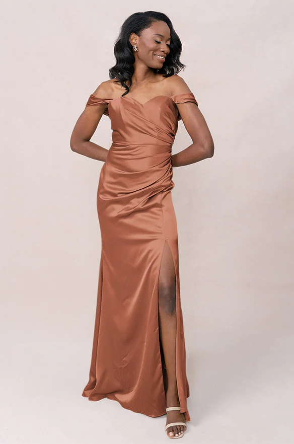 Ariel Convertible Satin Dress | Made To Order - Image 53
