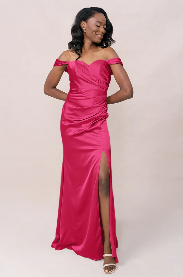 Ariel Convertible Satin Dress | Made To Order - Image 55