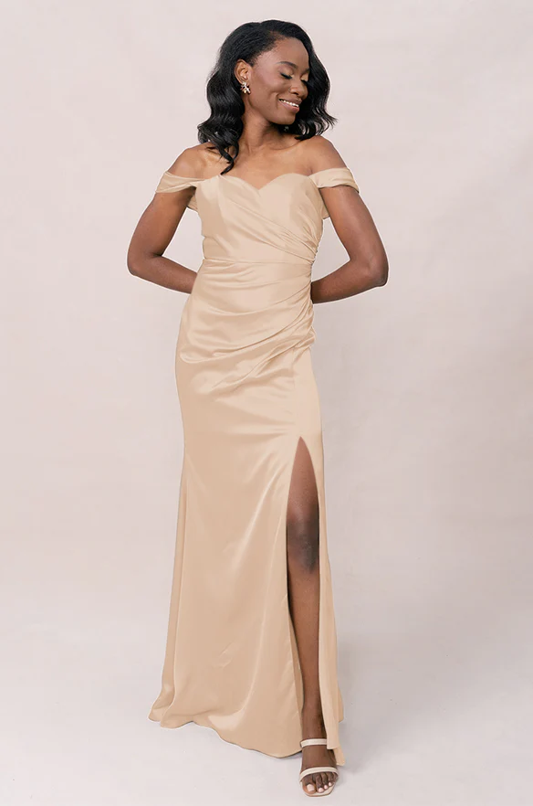 Ariel Convertible Satin Dress | Made To Order - Image 58