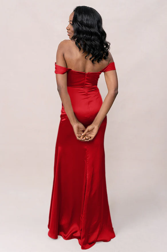 Ariel Convertible Satin Dress | Made To Order - Image 61
