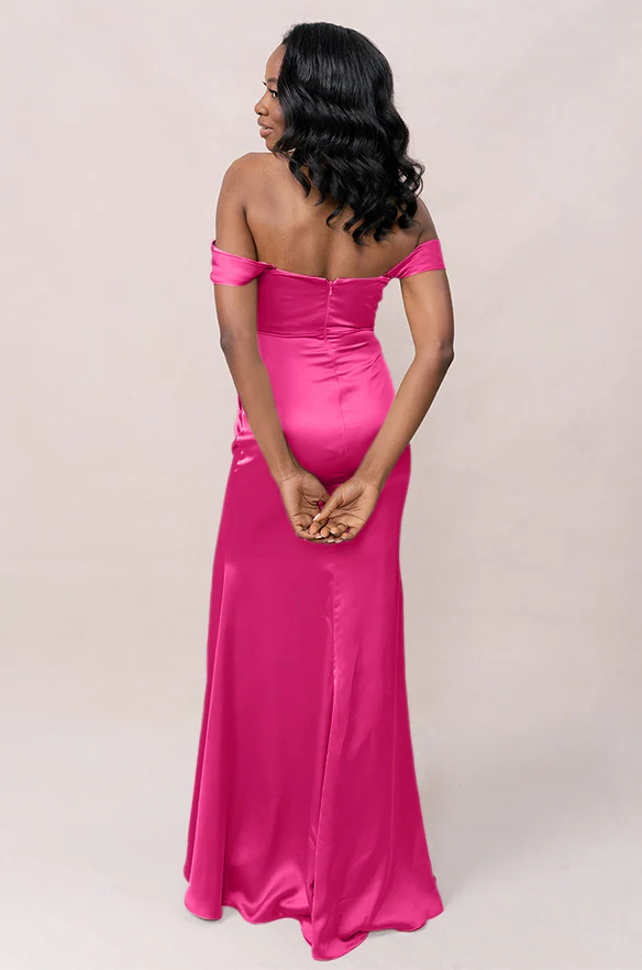 Ariel Convertible Satin Dress | Made To Order - Image 65