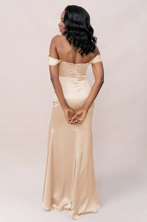 Ariel Convertible Satin Dress | Made To Order - Image 68