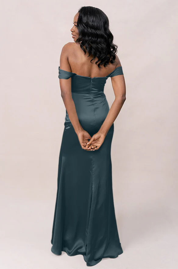 Ariel Convertible Satin Dress | Made To Order - Image 72