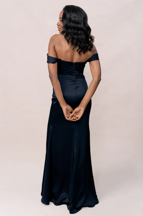 Ariel Convertible Satin Dress | Made To Order - Image 73