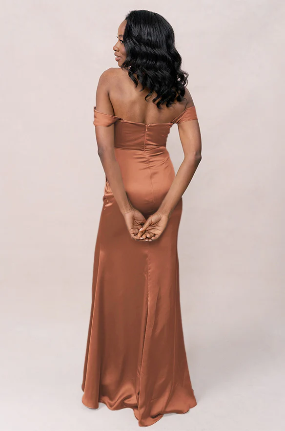 Ariel Convertible Satin Dress | Made To Order - Image 76