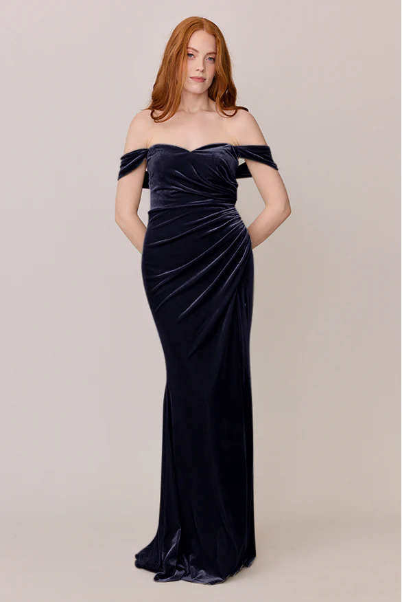 Ariel Convertible Velvet Dress | Made To Order - Image 30