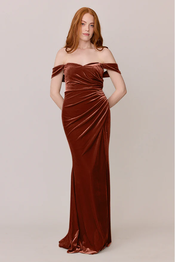 Ariel Convertible Velvet Dress | Made To Order - Image 46