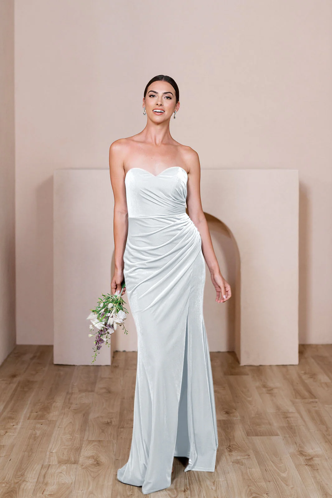 Ariel Convertible Velvet Dress | Made To Order - Image 48