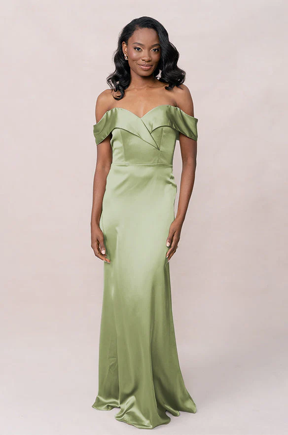 Bardot Satin Dress | Made To Order - Image 102