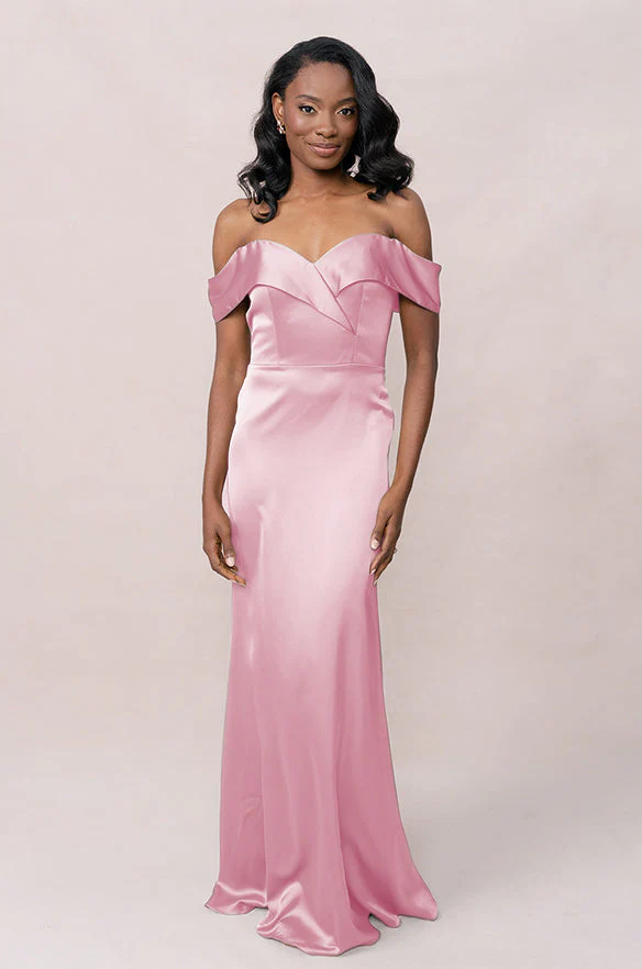 Bardot Satin Dress | Made To Order - Image 103