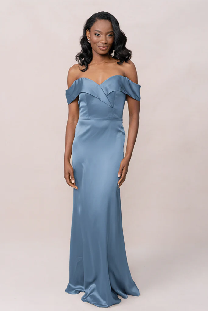 Bardot Satin Dress | Made To Order - Image 104