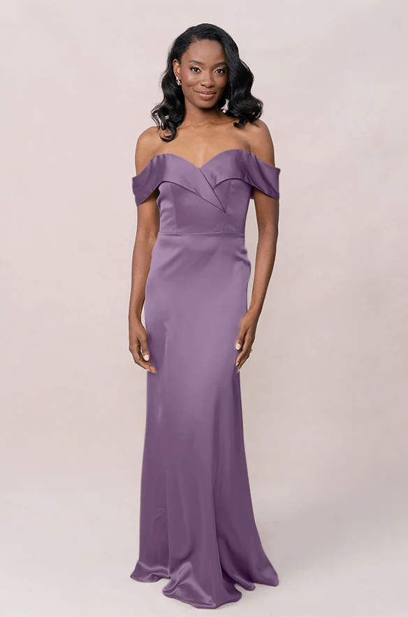 Bardot Satin Dress | Made To Order - Image 20