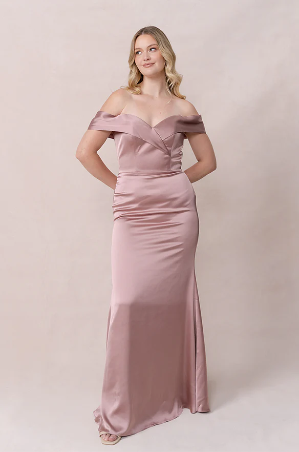 Bardot Satin Dress | Made To Order - Image 3