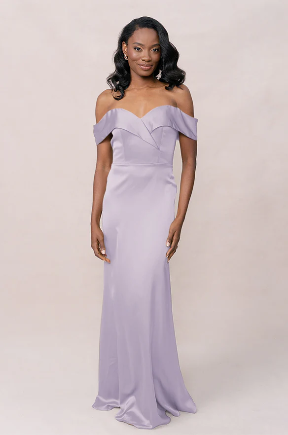 Bardot Satin Dress | Made To Order - Image 32