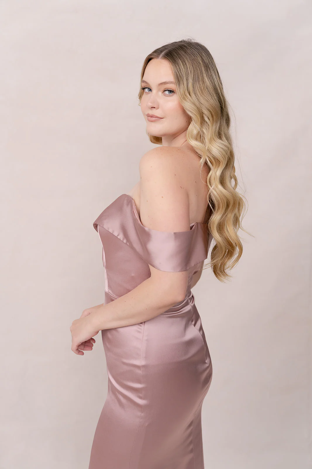Bardot Satin Dress | Made To Order - Image 4
