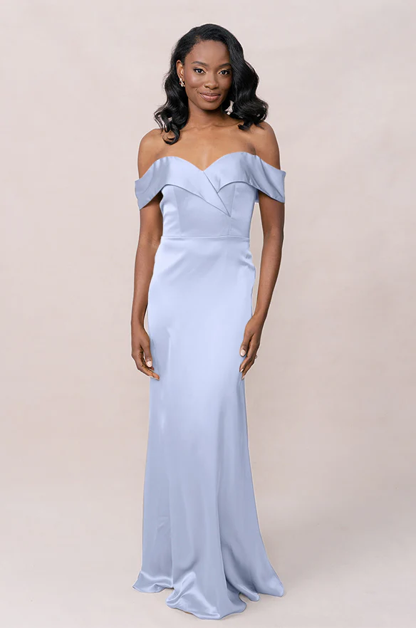 Bardot Satin Dress | Made To Order - Image 40