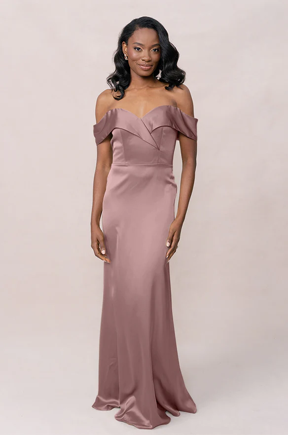 Bardot Satin Dress | Made To Order - Image 43