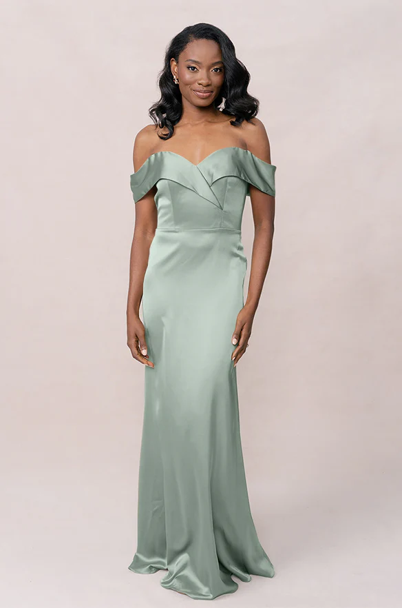 Bardot Satin Dress | Made To Order - Image 47