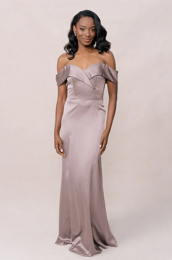 Bardot Satin Dress | Made To Order - Image 52