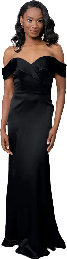 Bardot Satin Dress | Made To Order - Image 58