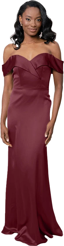 Bardot Satin Dress | Made To Order - Image 61