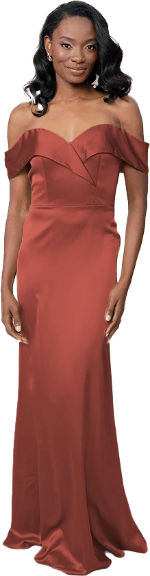 Bardot Satin Dress | Made To Order - Image 62