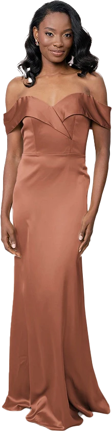 Bardot Satin Dress | Made To Order - Image 64