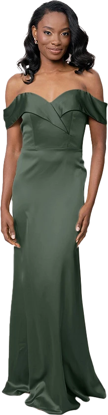 Bardot Satin Dress | Made To Order - Image 65