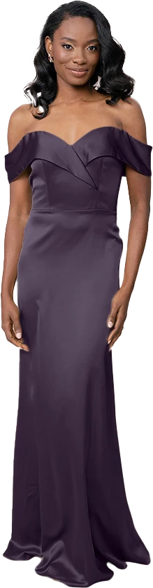 Bardot Satin Dress | Made To Order - Image 68