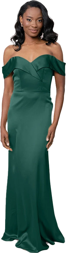 Bardot Satin Dress | Made To Order - Image 69