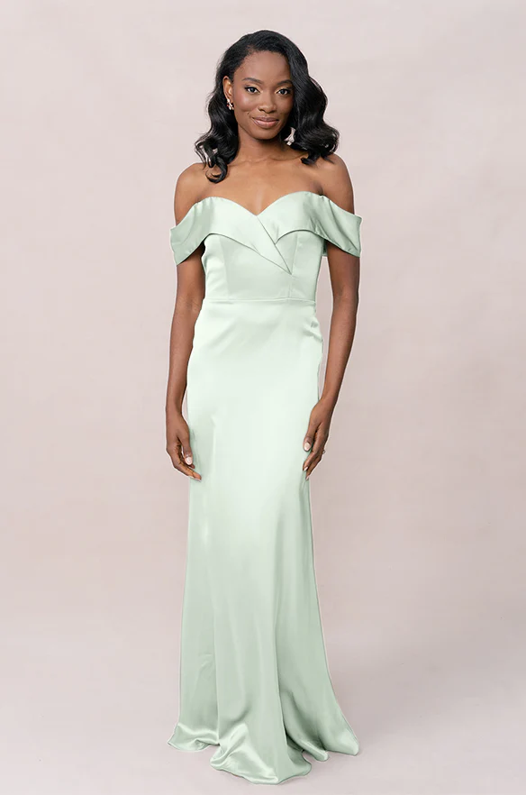 Bardot Satin Dress | Made To Order - Image 7