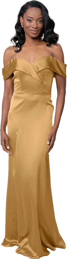 Bardot Satin Dress | Made To Order - Image 73