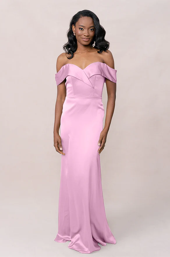 Bardot Satin Dress | Made To Order - Image 8