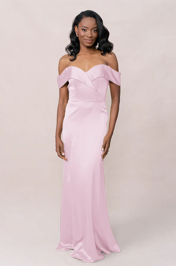 Bardot Satin Dress | Made To Order - Image 9
