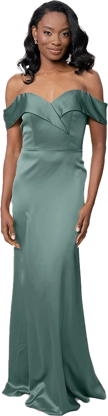 Bardot Satin Dress | Made To Order - Image 90